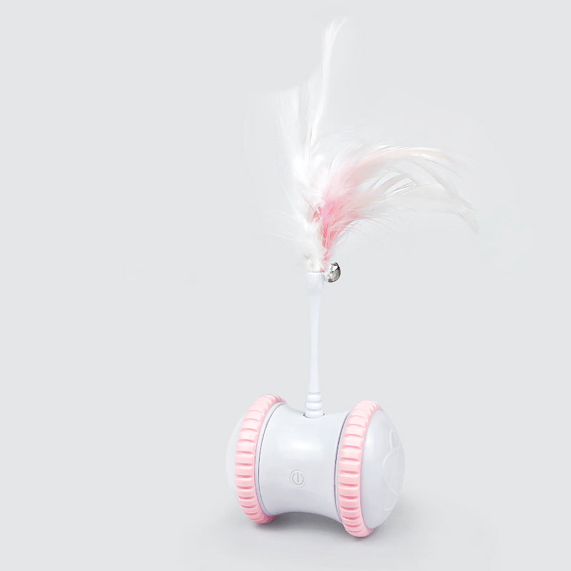 “Self-Activating Motion Ball for Solo Cat Stimulation”