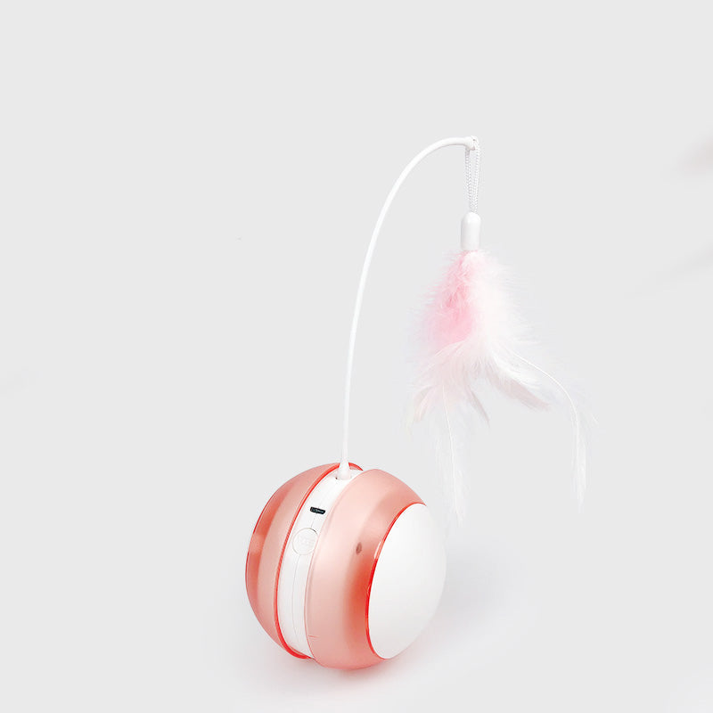 “Self-Activating Motion Ball for Solo Cat Stimulation”