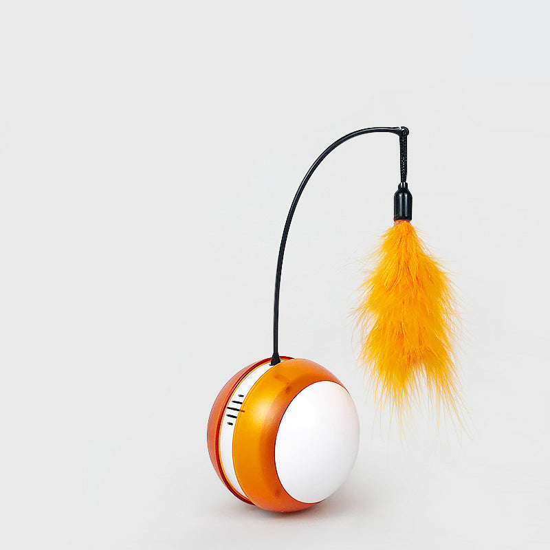 “Self-Activating Motion Ball for Solo Cat Stimulation”