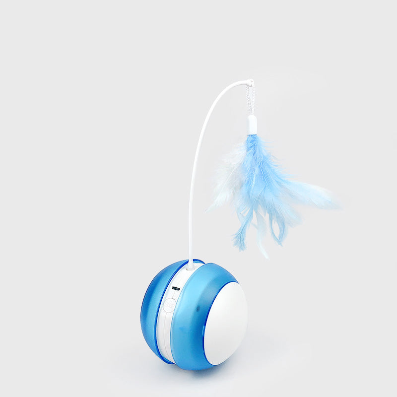“Self-Activating Motion Ball for Solo Cat Stimulation”