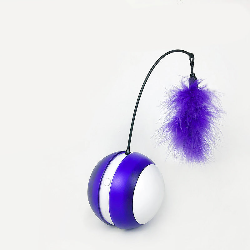 “Self-Activating Motion Ball for Solo Cat Stimulation”